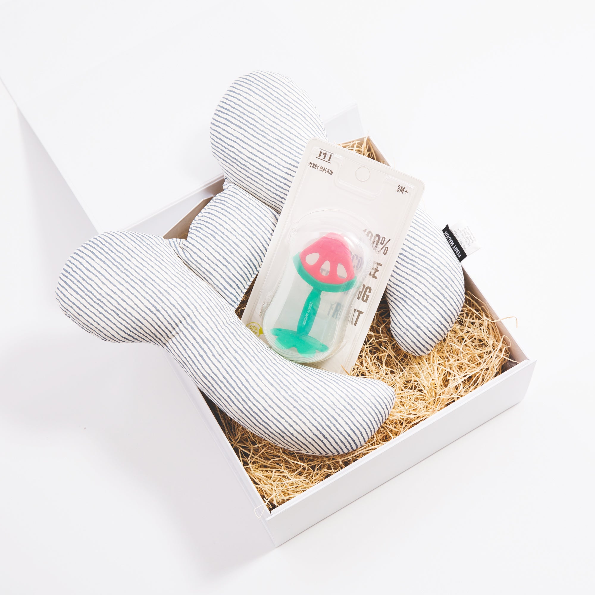 Image of Perry Mackin baby neck pillow and baby teether