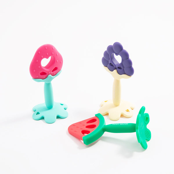 ME.FAN Baby Teething Toys 2 Pack Silicone Baby Teether Toy for