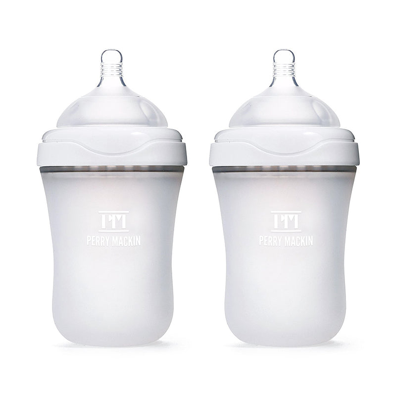 Silicone Baby Bottle - Anti-Colic, Leak Proof, Breast like Nipple - Perry  Mackin